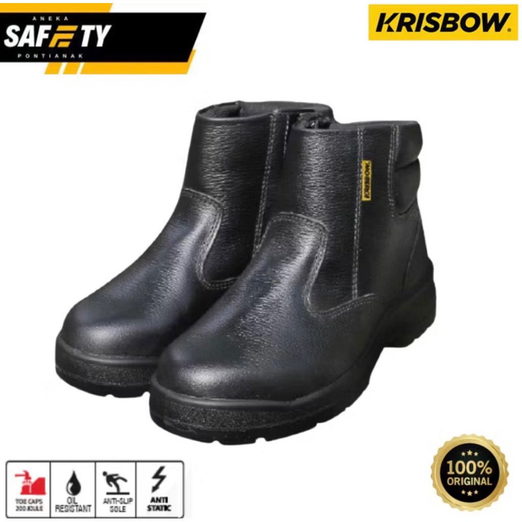 Sepatu Safety Krisbow Gladiator Hitam