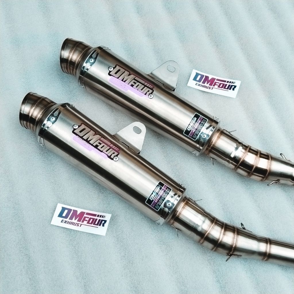 KNALPOT RACING BEBEK KOMPETISI 25 CM JUPITER VEGA R VEGA ZR REVO FIT INLET 50 MM ORIGINAL DM FOUR