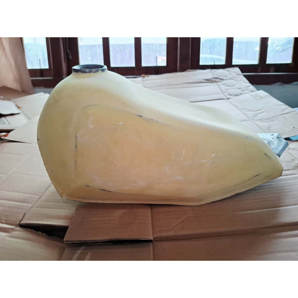 Tangki TS 125 Dempul Motor Custom Trail Scrambler japstyle Bobber PNP Megapro Tiger Thunder TS125