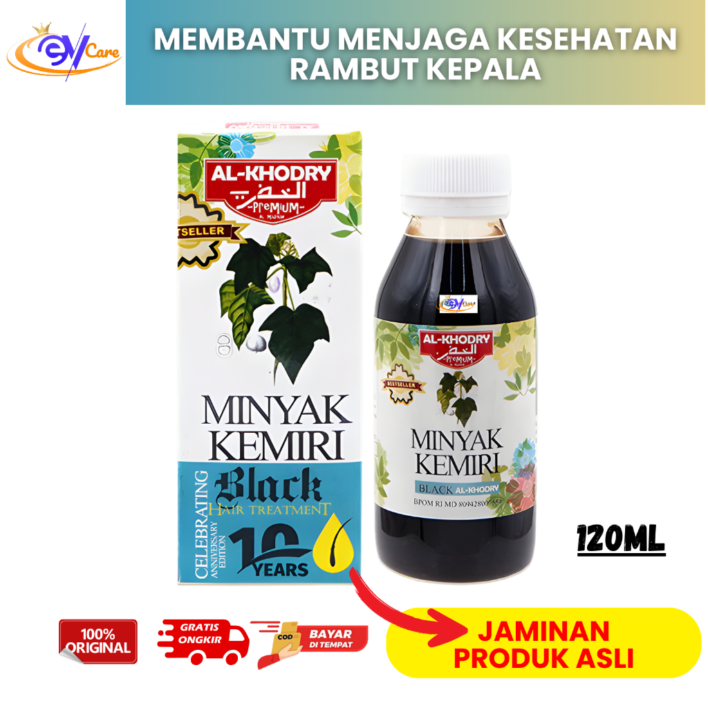 Minyak Kemiri Penumbuh Rambut Rontok Asli Minyak Kemiri Penghitam Rambut Atasi Rambut Rontok 120ML