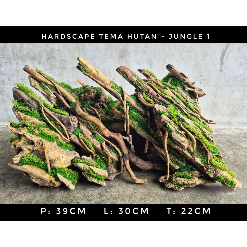 Hardscape Jungle 1 - Jungle Style Aquarium Aquascape/Paludarium