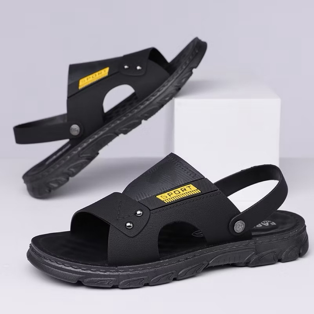 JAVEN QUALITY Sandal Japit Pria Sendal Kulit G-05 Sandal Kekinian 2026 Terbaru Sandal Elegend