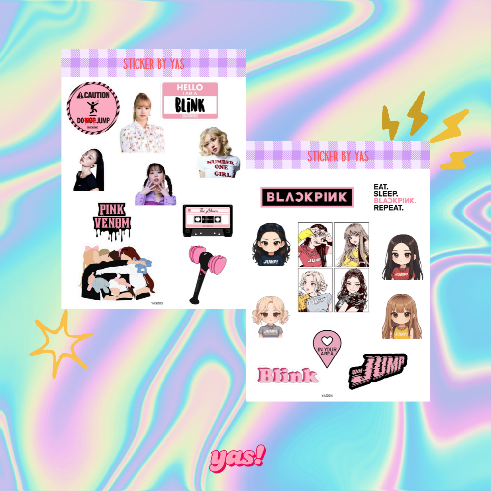 Sticker Pack Vinyl Glossy – BLACKPINK Aesthetic