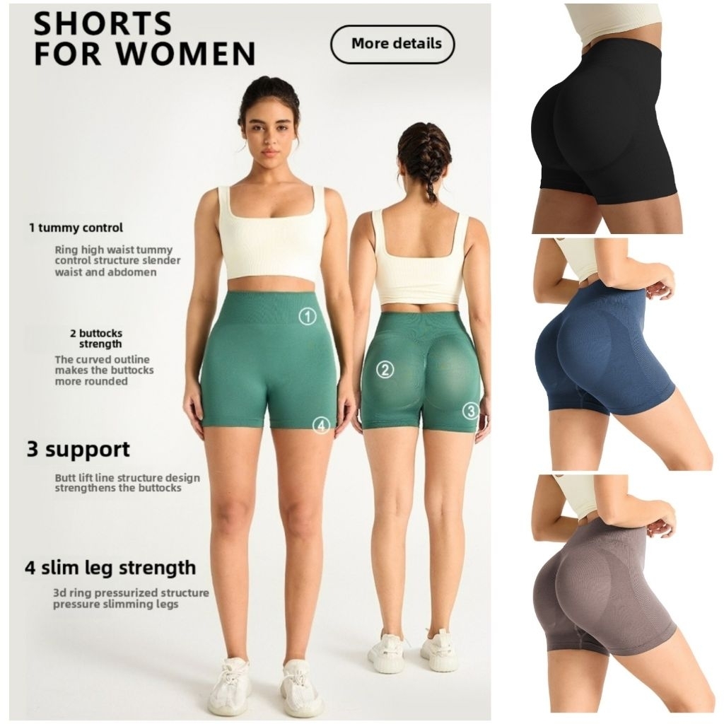 Celana short Biker Booty Celana legging Pendek wanita