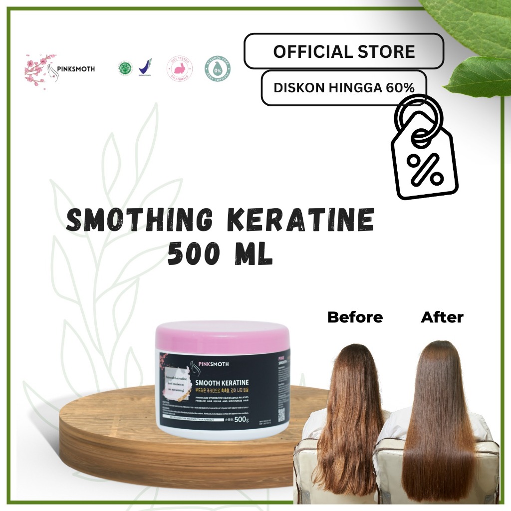 PINKSMOTH SMOOTHING PELURUS TANPA CATOK KOREA 500ml