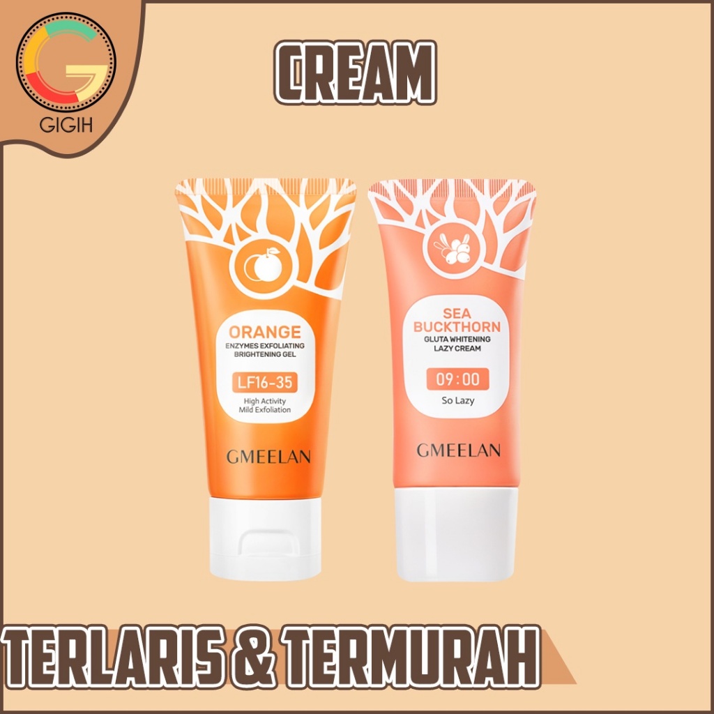 GMEELAN GLUTA WHITEING LAZY CREAM & ORANGE EXFOLIATING