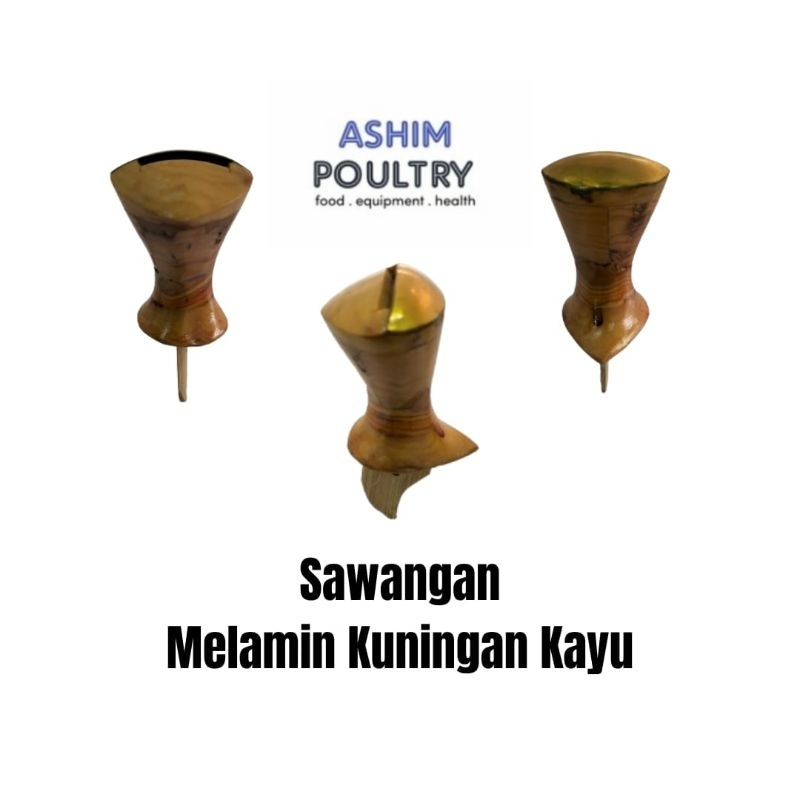 Sawangan sulingan peluit merpati melamin kuning kayu