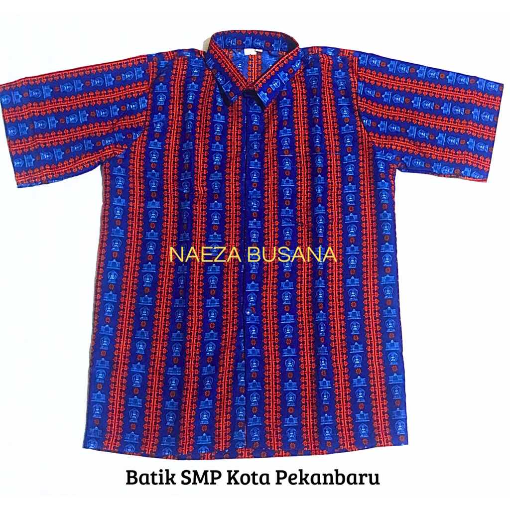 Seragam Batik Biru SMPN Kota Pekanbaru