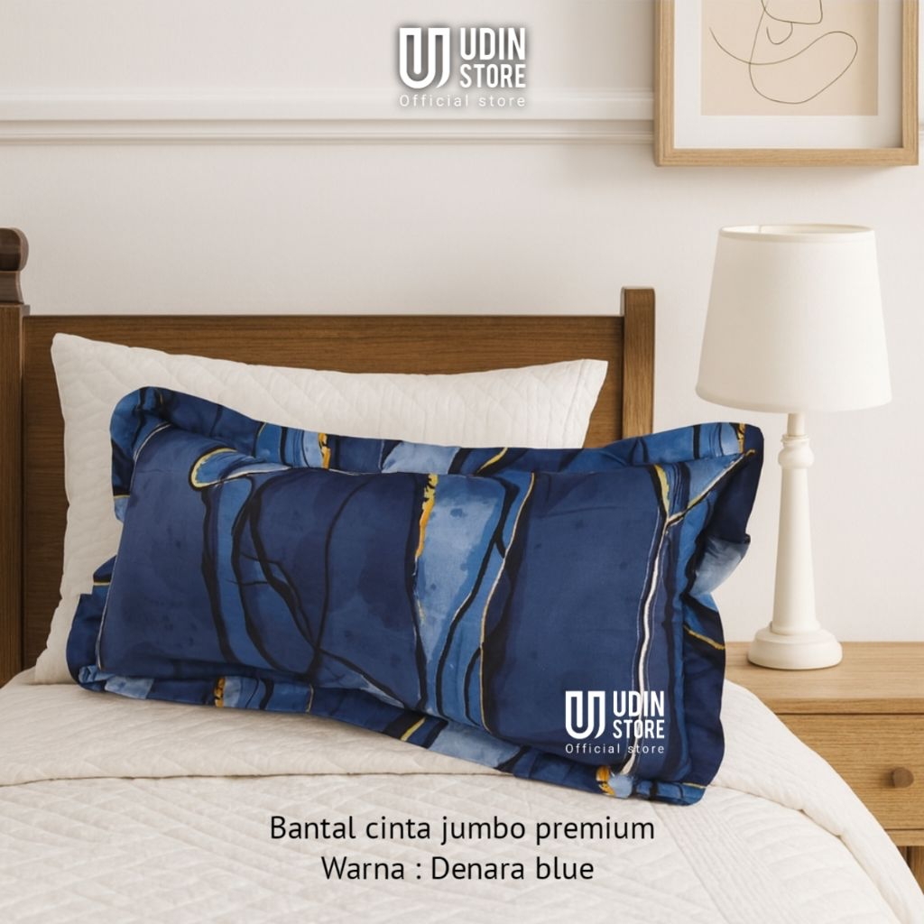 Sarung Bantal Cinta Rumbai Jumbo 100x50cm dengan Resleting. Kain Adem, Lembut, Nyaman digunakan & Ta