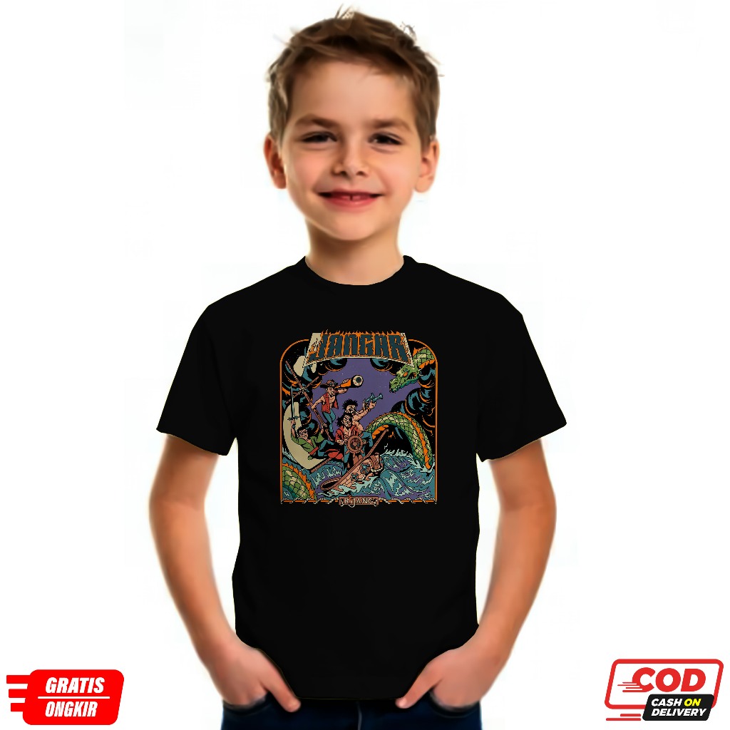 KAOS ANAK JANGAR KAOS BAND UNISEX LENGAN PENDEK