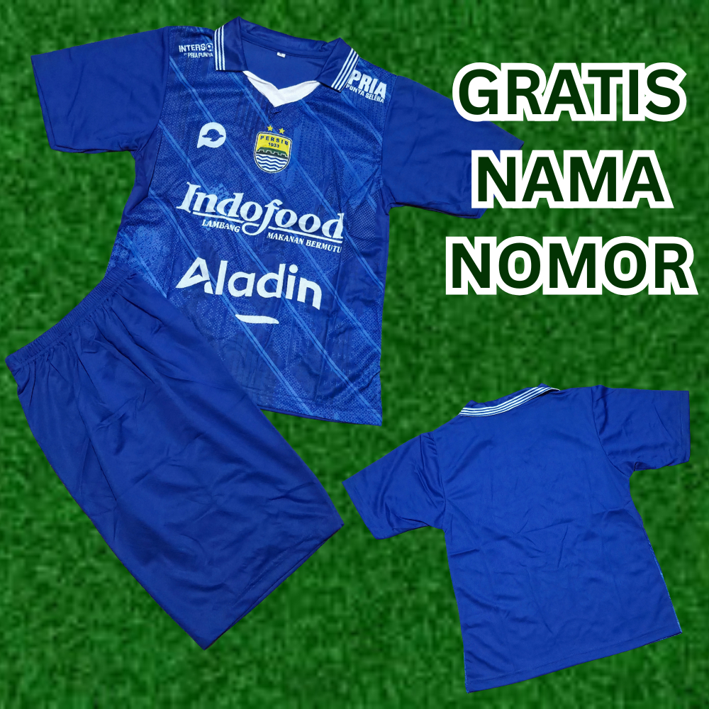 setelan baju bola persib bandung/ baju bola persib ciro terbaru/setelan jersey bola persib bekcham a