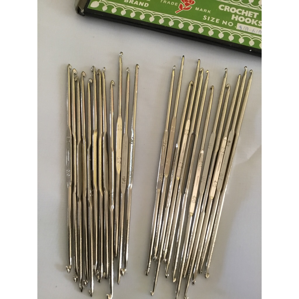 [THE SHROSE BRAND] Hakpen Rose Double Point Hook ~ Hakpen Merajut UK [3/4] & [5/6] - Jarum Rajut Ros