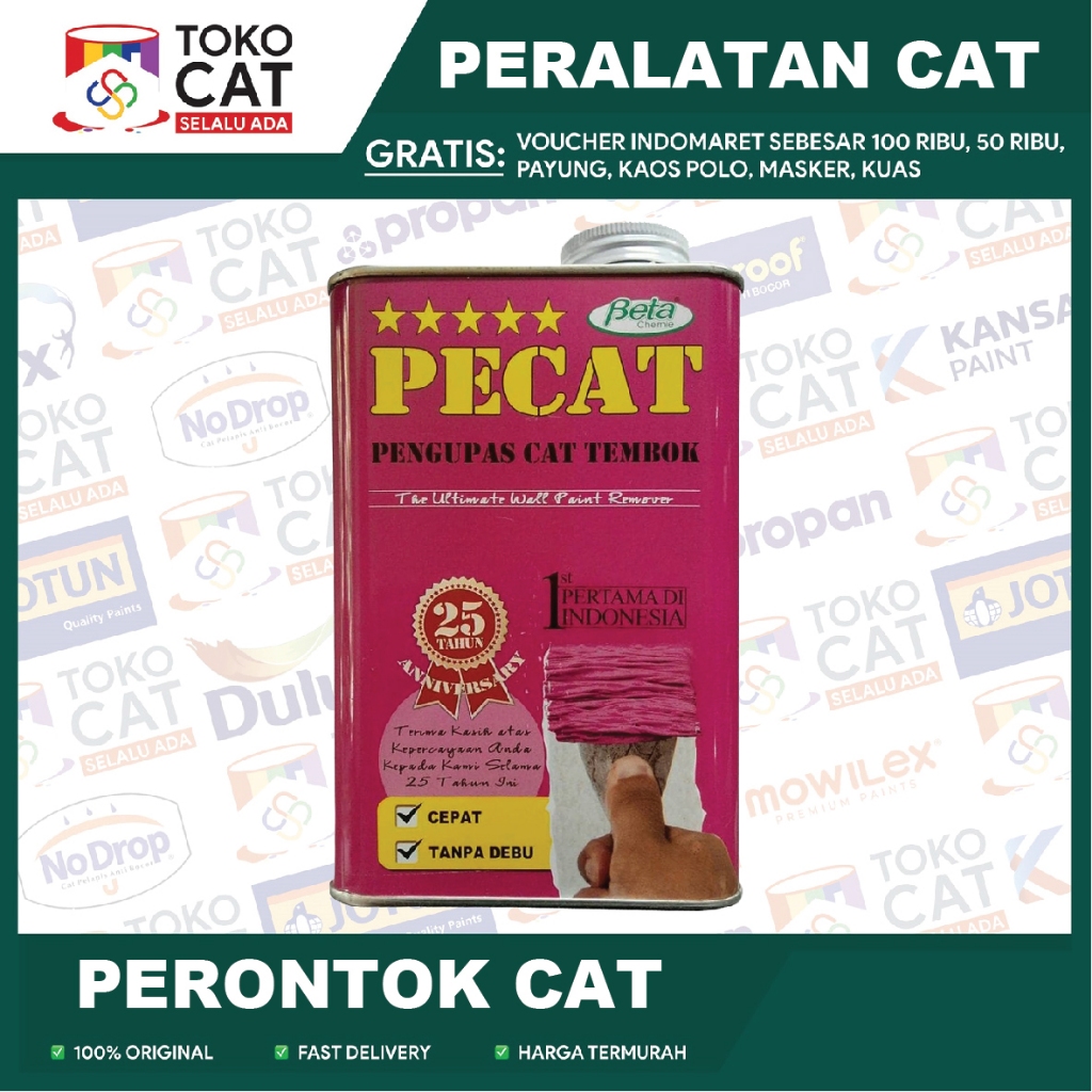 Pecat Paint Remover / Perontok Cat / Penghapus Cat /Pengelupas 1 Liter Kaleng // Cairan Perontok Cat