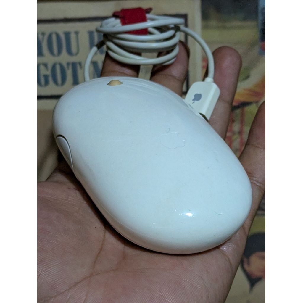 Mouse Wired From Apple Mighty Mouse White Color
