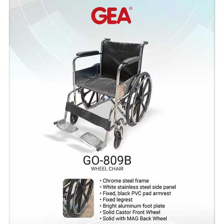 Kursi Roda Velg Racing Standar Gea GO 809 / Wheelchair Velg Racing Standart Gea GO 809