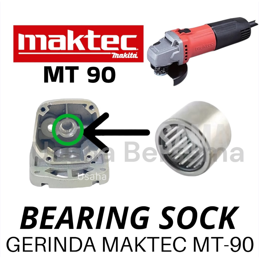 BEARING SOCK GERINDA MAKTEC MT90 KLAHER SOCK KEPALA BELAKANG GERINDA MAKTEC MT 90