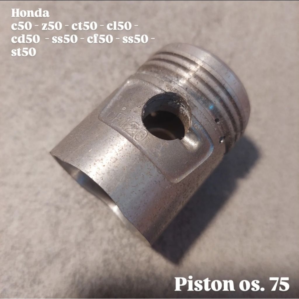 Piston honda C50 - z50 - ct50 - cl50 - cd50  - ss50 - cf50 - ss50 - st50 os. 75 ( ori - baru )