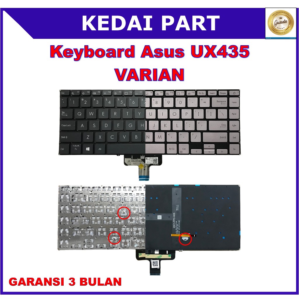 Keyboard Asus Zenbook 14 UX435 U4800 UX435EA UX435EG U4800EG Backlight Backlite