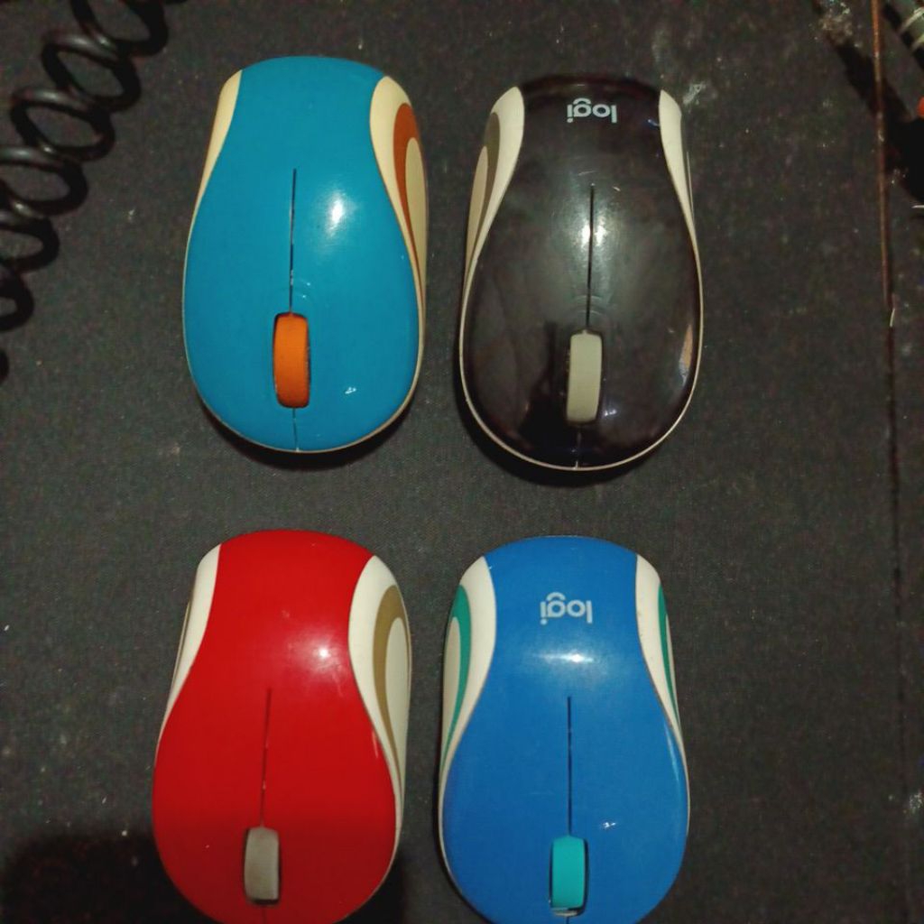 Mouse Wireless Logitech M187 Original (bekas) Plus Dongle