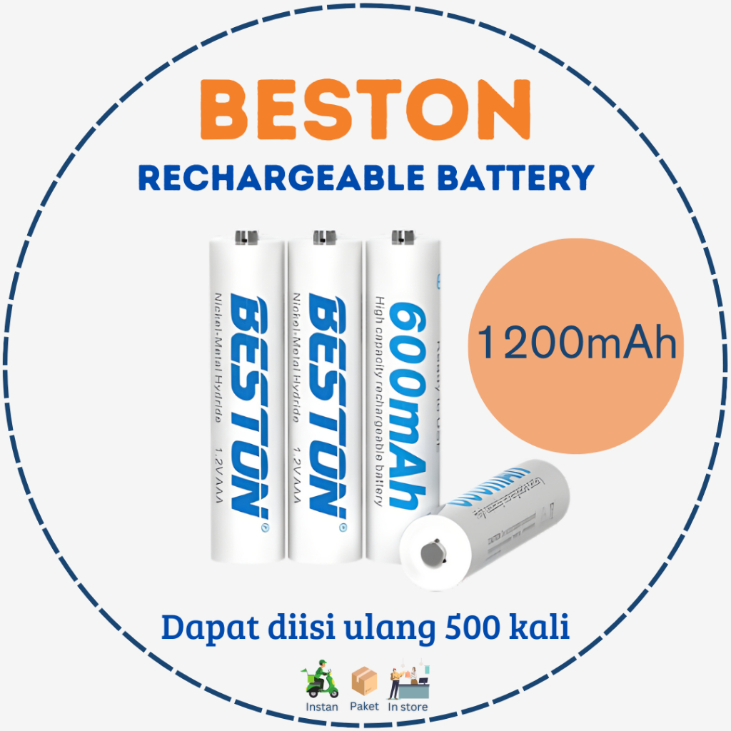 BESTON 1 PCS AA 1200MAH RECHARGEABLE BATTERY / BS-AA1200