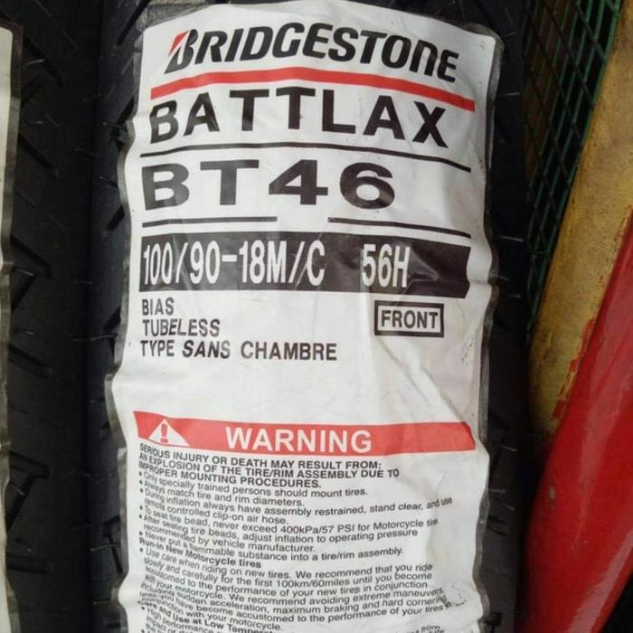 ban luar bridgestone battlax bt46 uk 100/90-18 tubless