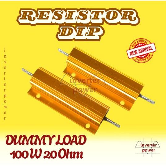 Resistor 100w Dummy Load Wirewound 100 Watt 20R 20 Ohm Shunt Aluminium