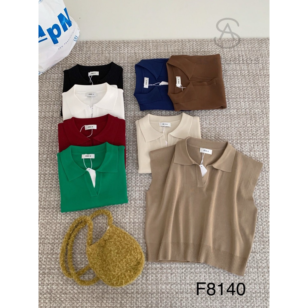 ONE.K F8140 ATASAN RAJUT KERAH OVERSIZE