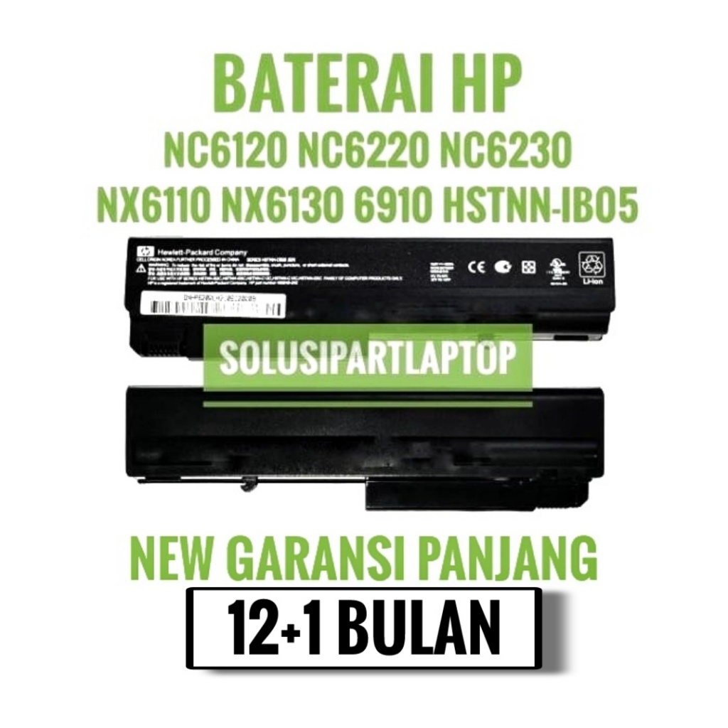 Original baterai batre battery Hp Compaq NC6120 NC6200 HSTNNIB28