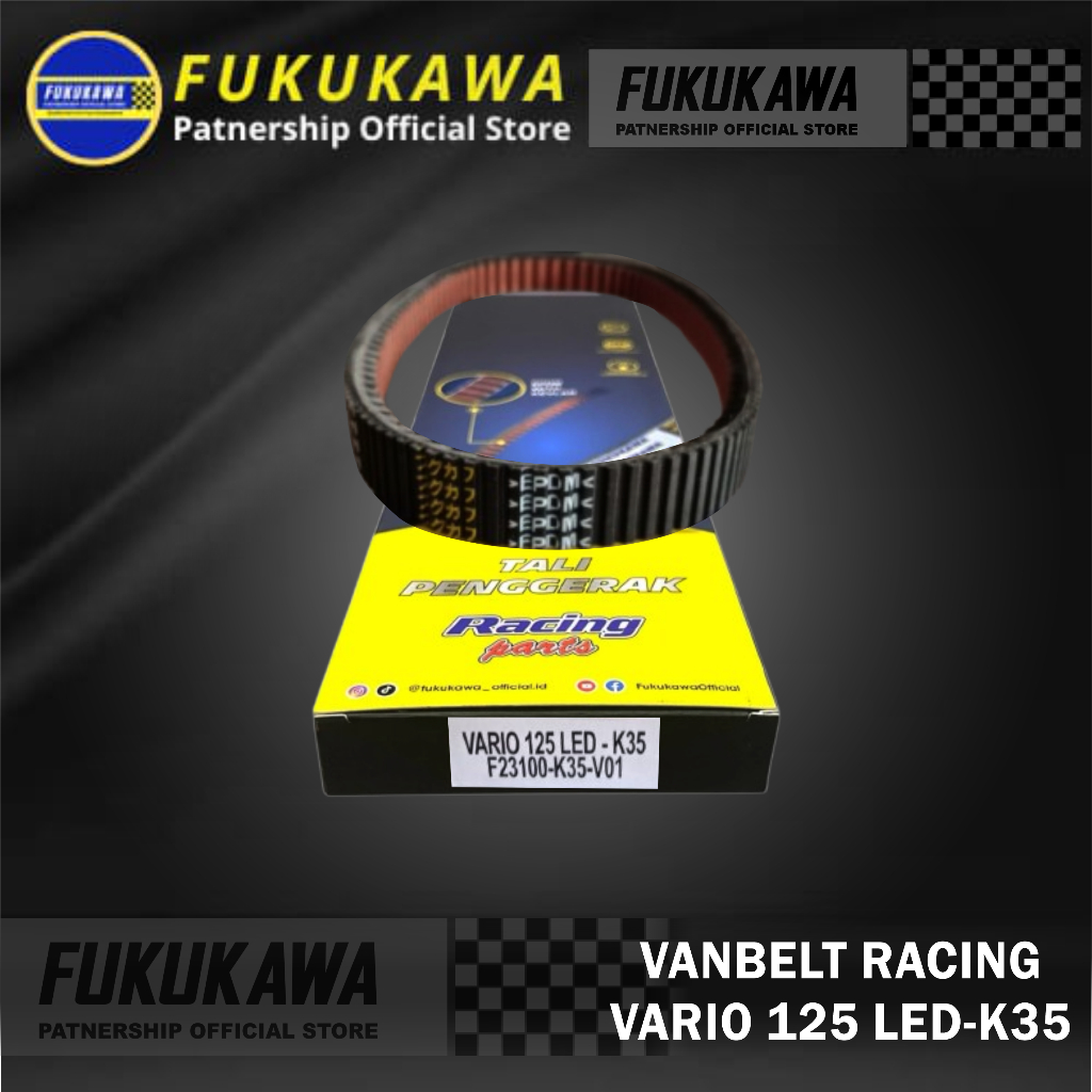 Vanbelt Racing Vario 125 Led V belt Fanbelt Racing Vario 125 Led K35 Original Fukukawa