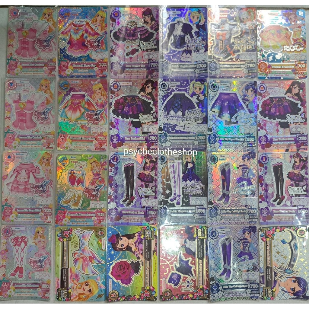 [BISA NEGO] KARTU AIKATSU PREMIUM ROSE BONBON MILKY WAY AURORA KISS