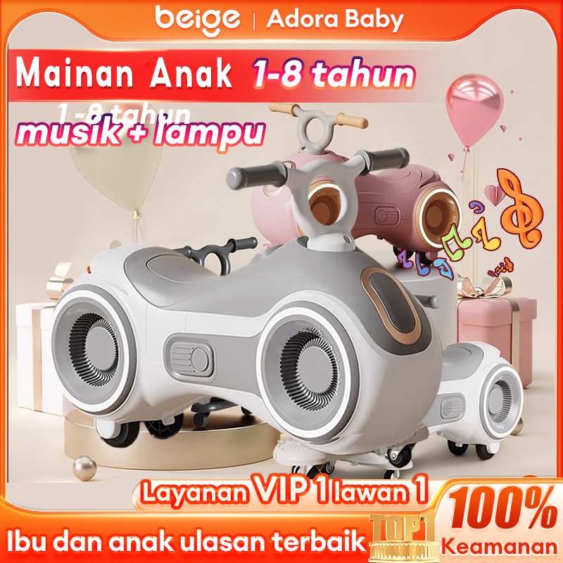 Mainan Anak Sepeda Balance bike Anak 1-6 Tahun Anak Antiguling Ayunan Mobil Bayi Hadiah