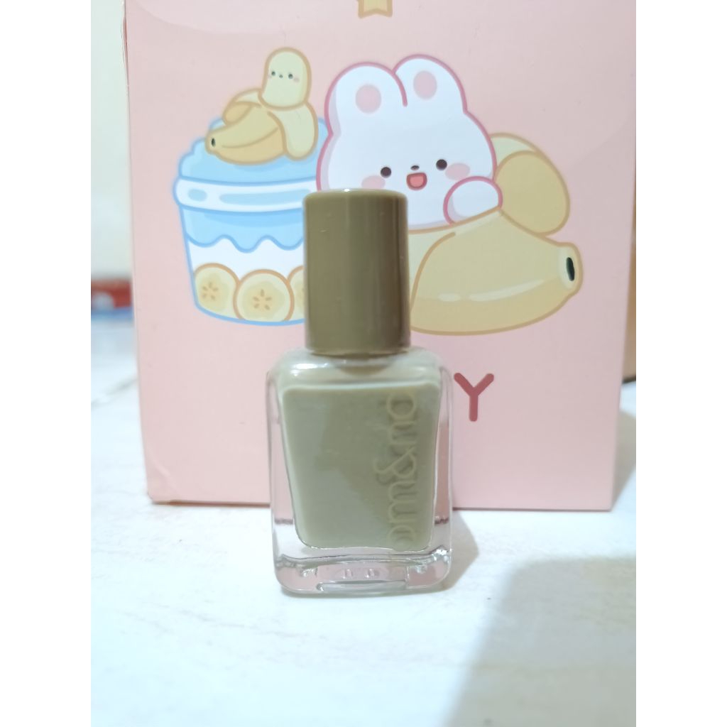 Romand (Rom&nd) Mood Pebbles Nail Polish in Mud Green - Kutek PRELOVED