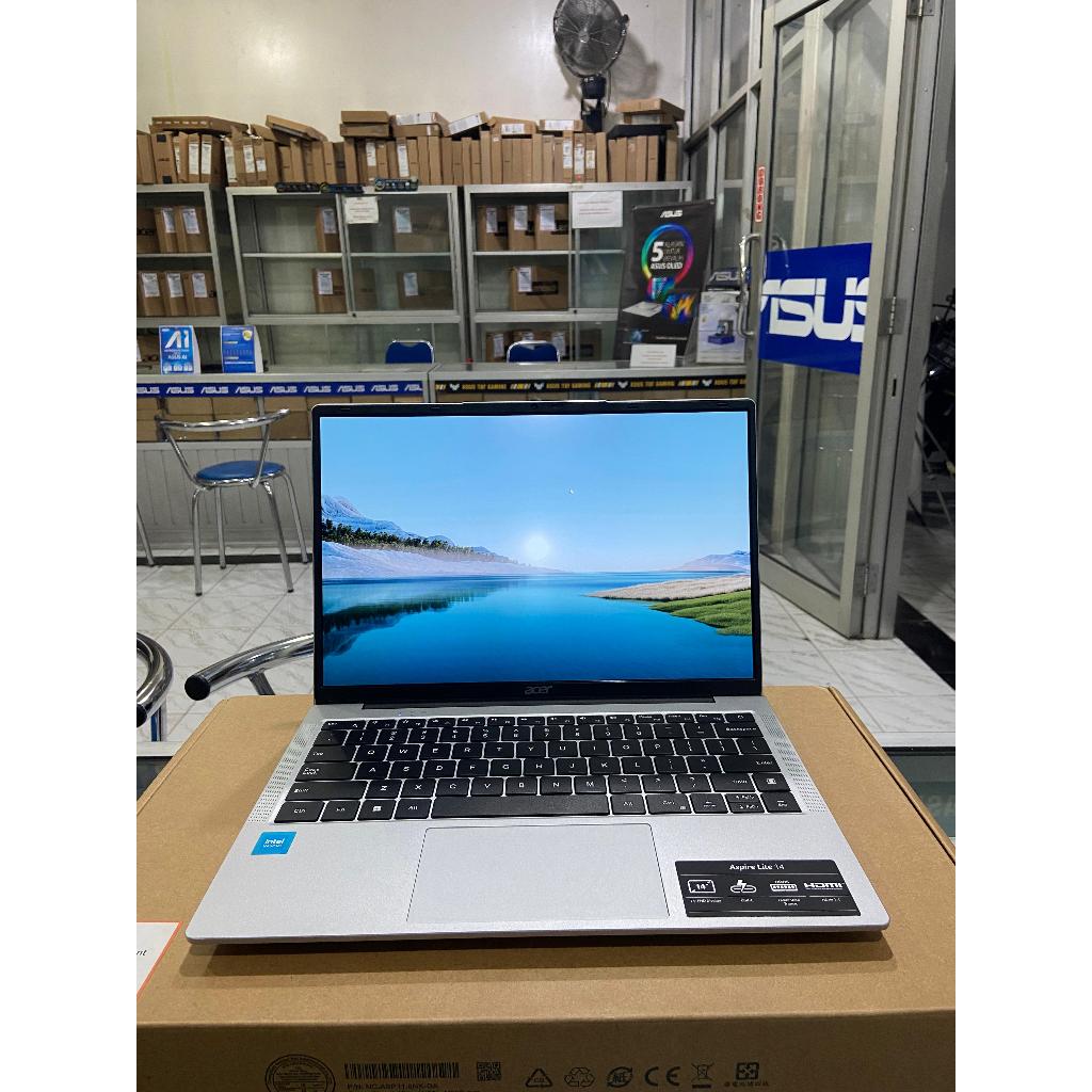 LAPTOP BARU ACER ASPIRE LITE 14 AL14-31P INTEL INTEL N100  RAM 8GB SSD 256GB LAYAR 14"INCH-FHD GARAN