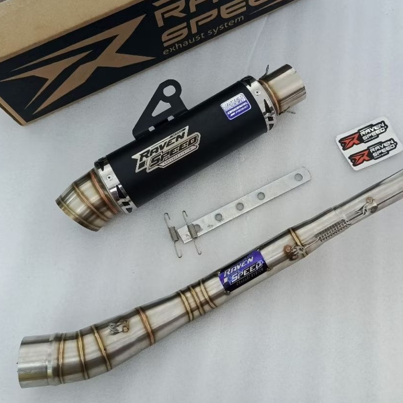 Knalpot Fullset Red Leo Original Raven Speed Pnp Kharisma Vega R Supra 125fi Revo X Smash Jupiter