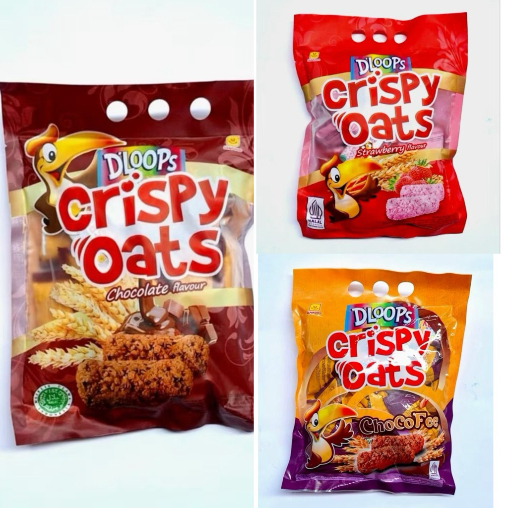 Dloops Crispy Oat 90gr Isi 10 Jajan Sereal Enak