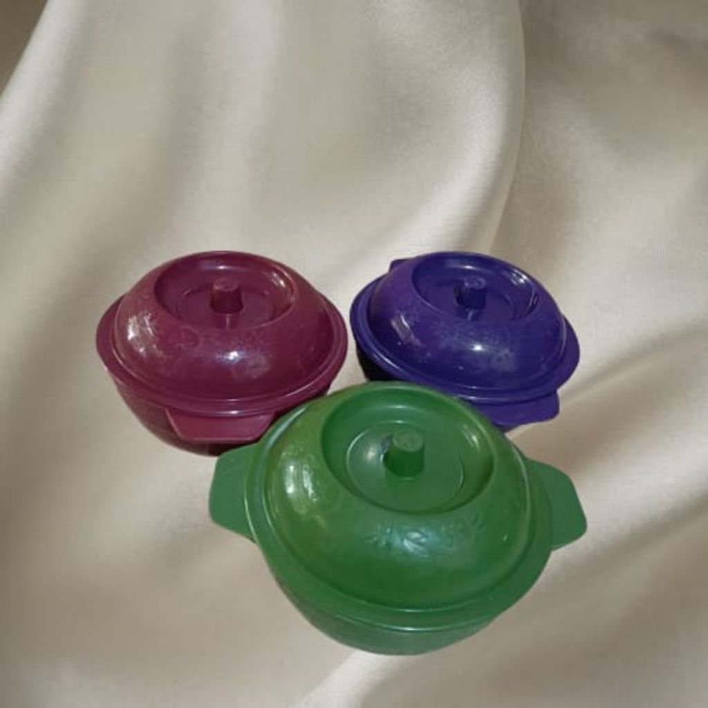 Basi Tutup Kecil Warna - Mangkuk Tutup Kecil - Mangkok Plastik
