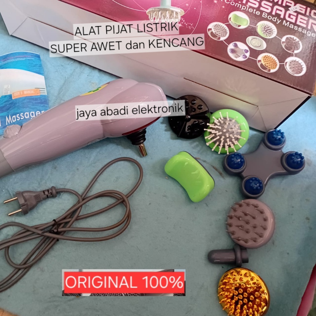 H118 MESIN MASSAGE ORI 100% LISTRIK sebelum tidur Kualitas Import Material kokoh tahan lama harian M