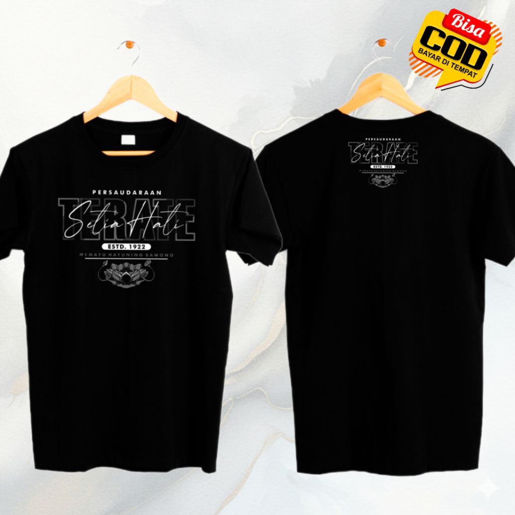 KAOS PSHT SIMPEL KEREN COTTON COMBED 24S PLASTISOL