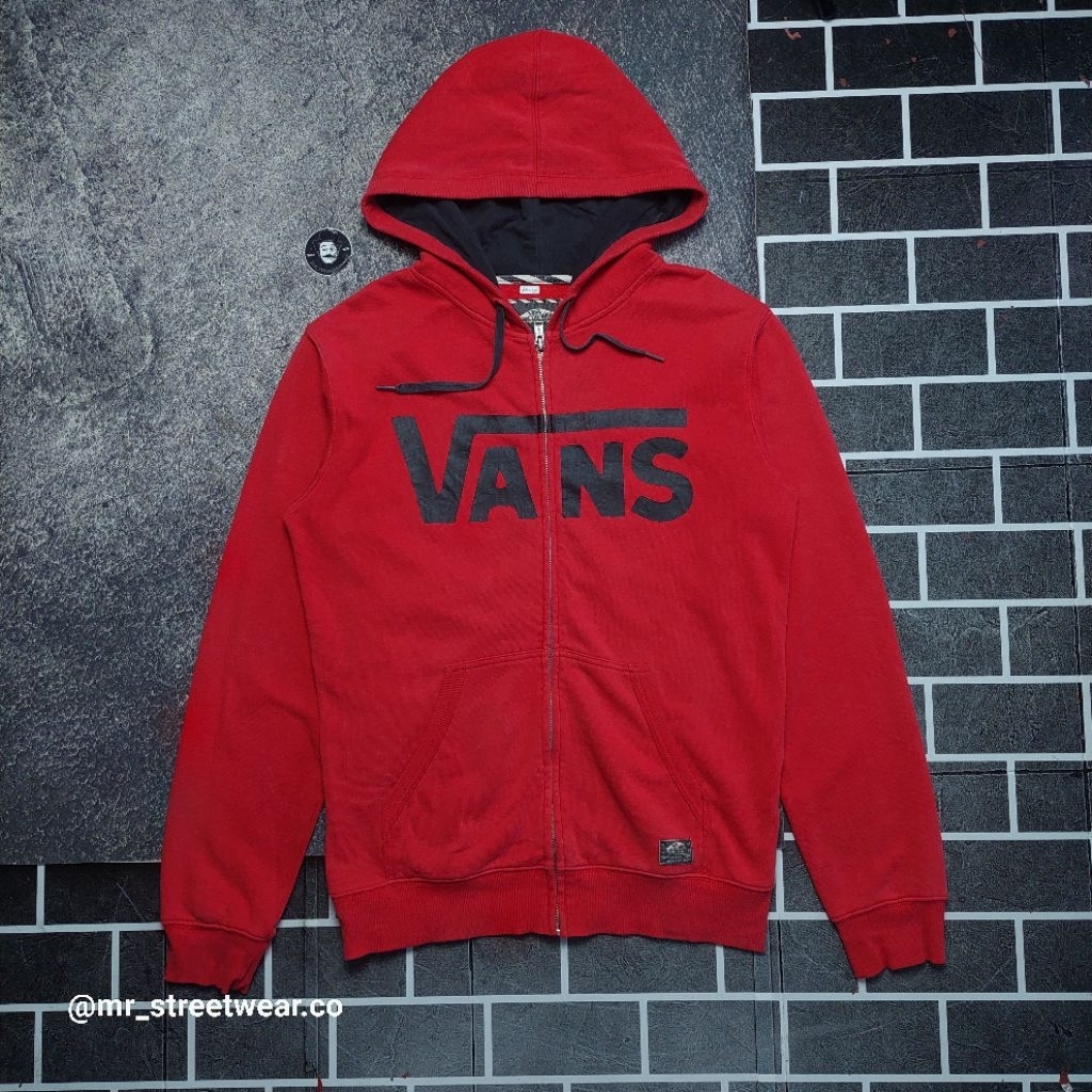 Zip hoodie vans valssic basic coloir red original