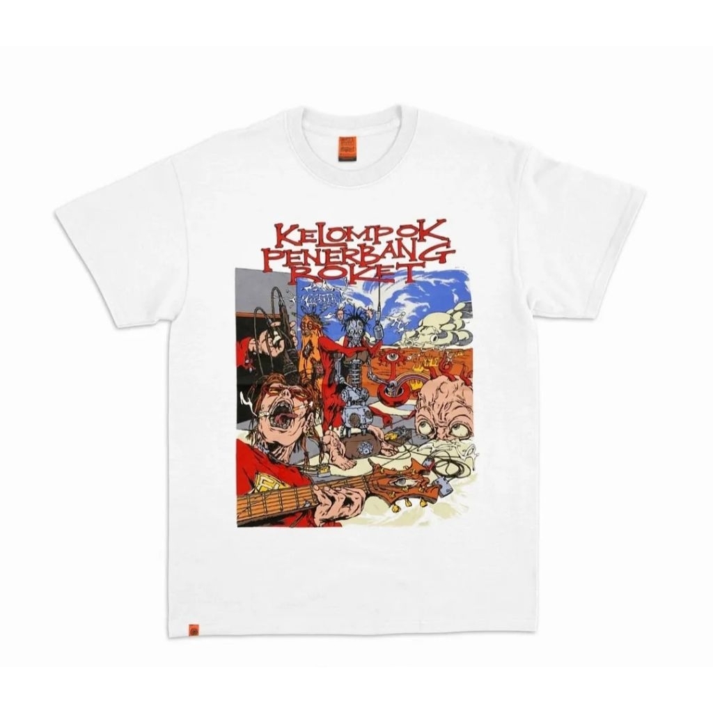 Kelompok Penerbang Roket x Dwiky KA - T-Shirt - HURUHARA | Baju Band Kelompok Penerbang Roket Offici