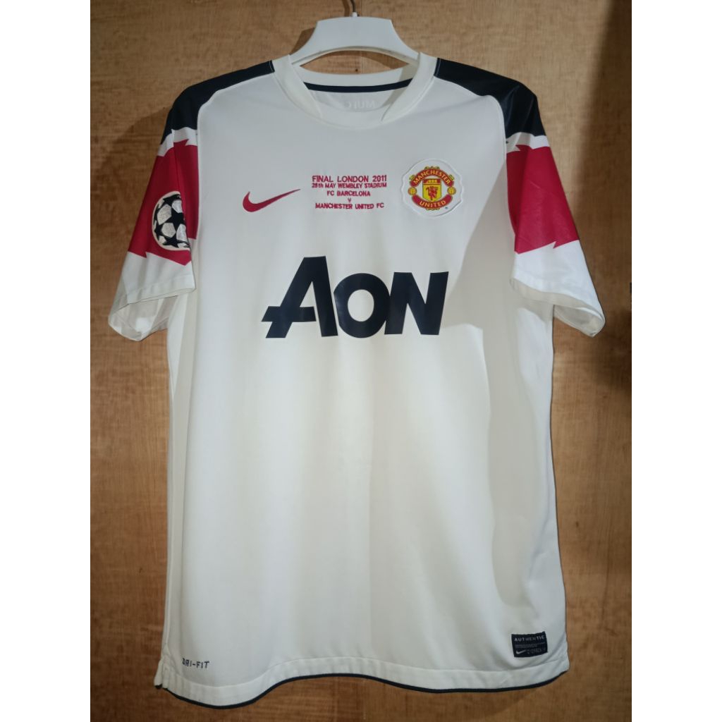 JERSEY MANCHESTER UNITED AWAY FINAL CHAMPIONS LEAGUE 2010-11 ORIGINAL