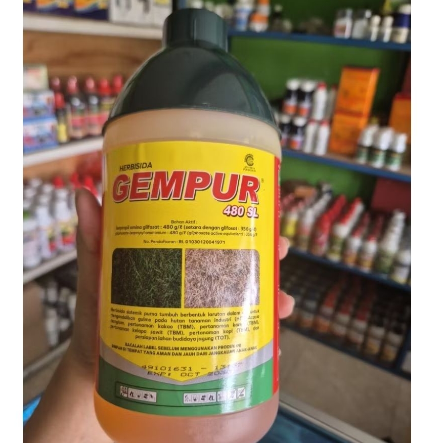 HERBISIDA GEMPUR 480 SL 1 LITER OBAT RUMPUT SISTEMIK AMPUH