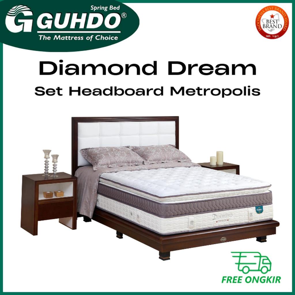 KASUR GUHDO SPRINGBED TYPE DIAMOND DREAM (FULL SET / KASUR SAJA) - Uk 90x200 cm,100x200 cm,120x200 c