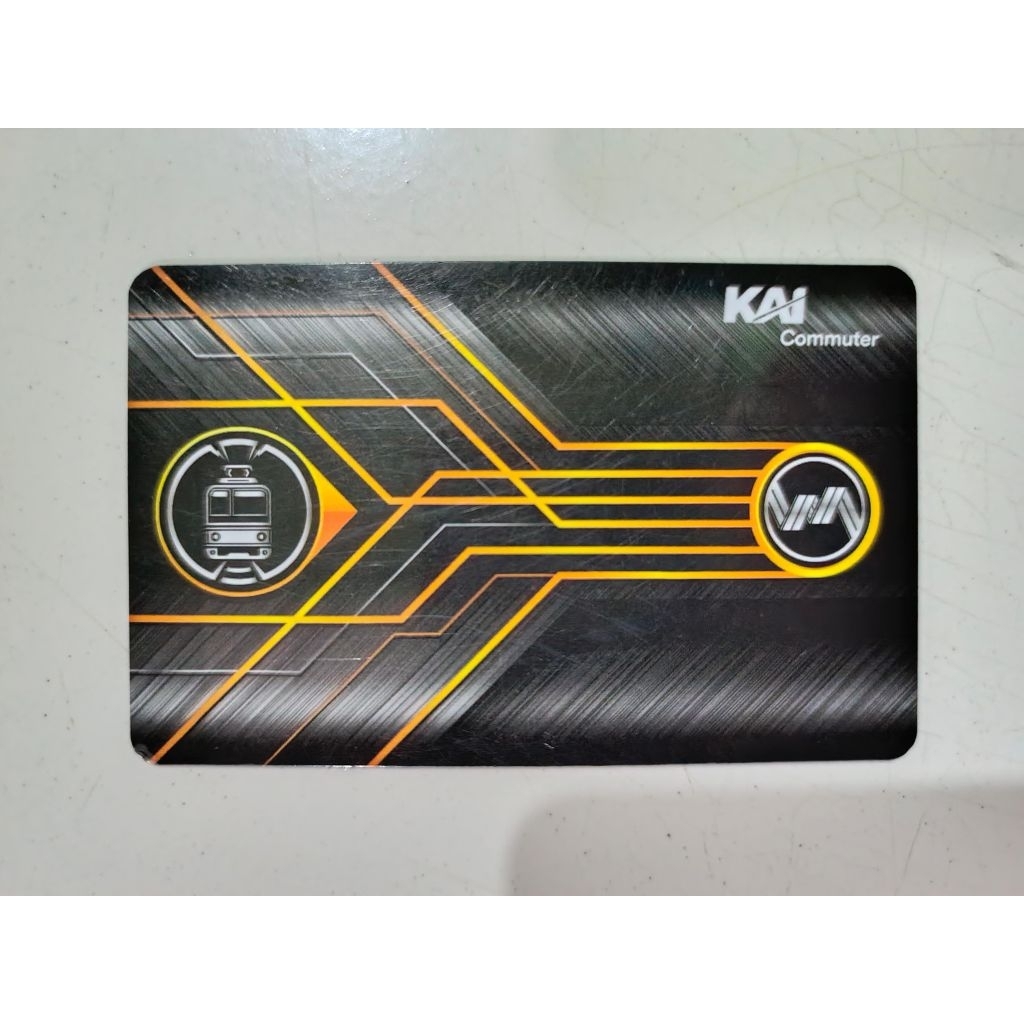 Kartu KMT KRL Commuter Line (bekas pakai)