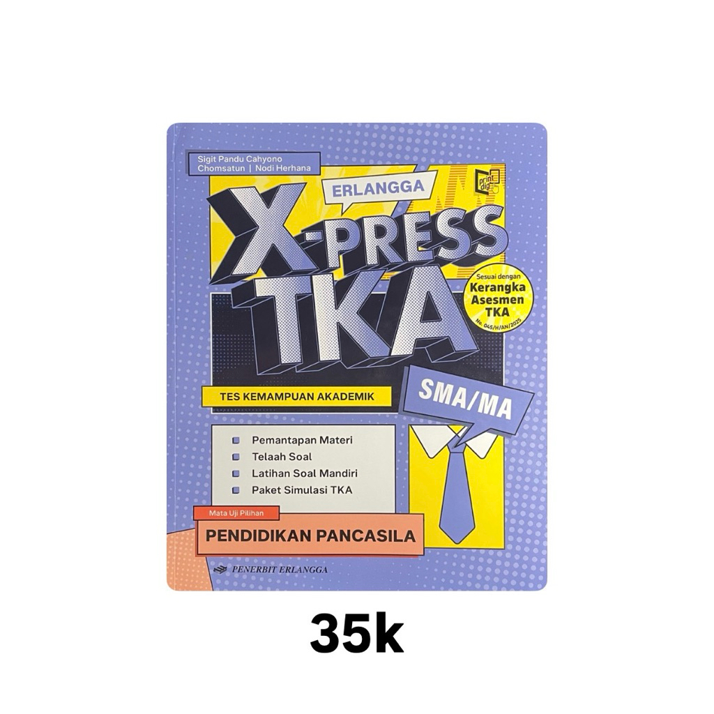 Buku Xpress TKA SMA Pendidikan Pancasila PPKN PKN Erlangga