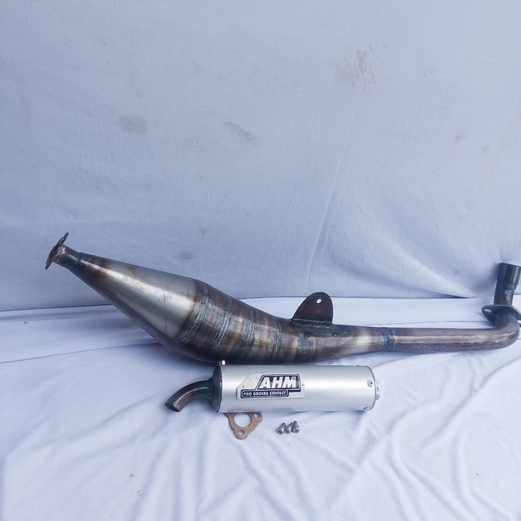knalpot standart racing tipe samping tornado bravo AHM