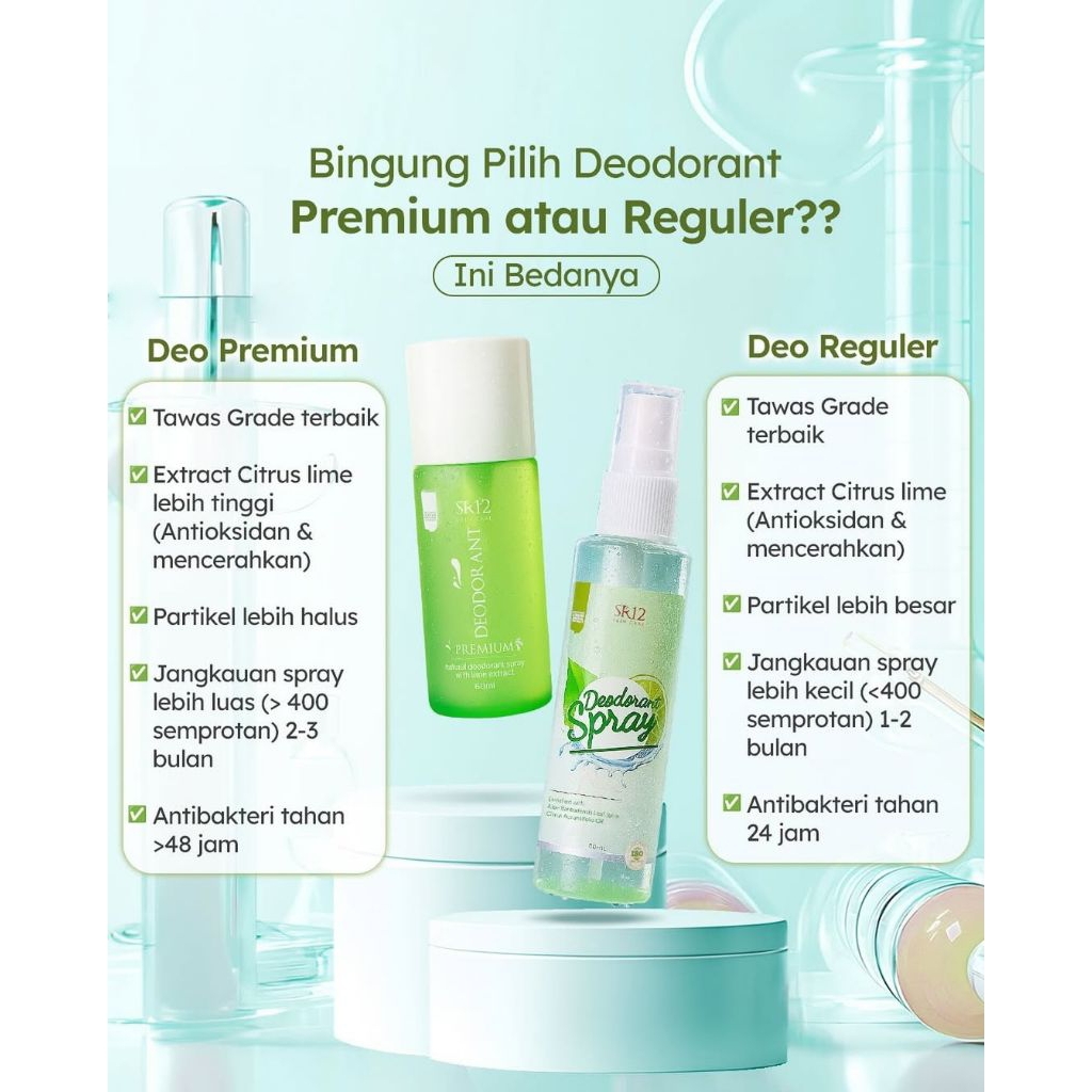 Deodorant Spray SR12 | Deodorant Premium SR12 | Tawas Spray | Deo Spray