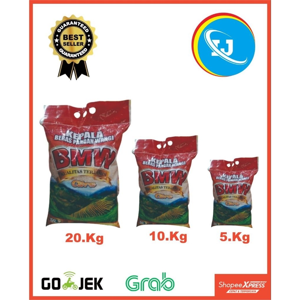 beras BMW pandan wangi super 5liter,5kg,10kg,20kg