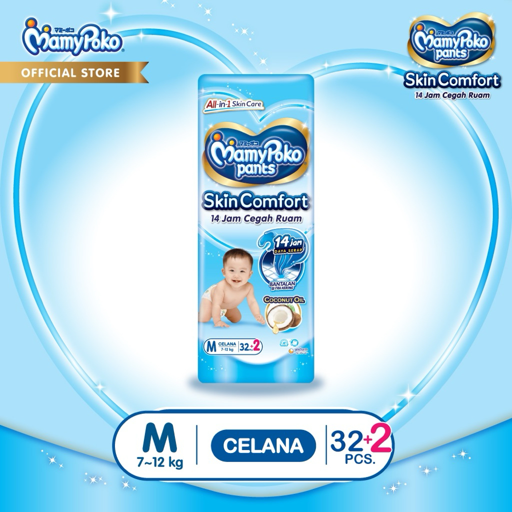 Mamypoko M 34 Skin Comfort | Popok Celana