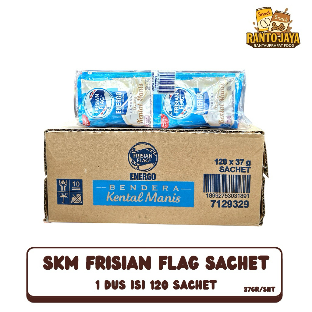 (KARTON) susu kental manis sachet frisian flag isi 120 sachet